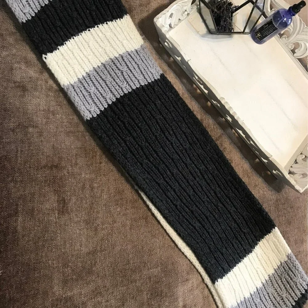 MICHAEL by Michael Kors Infinity Scarf - gray, charcoal, cream